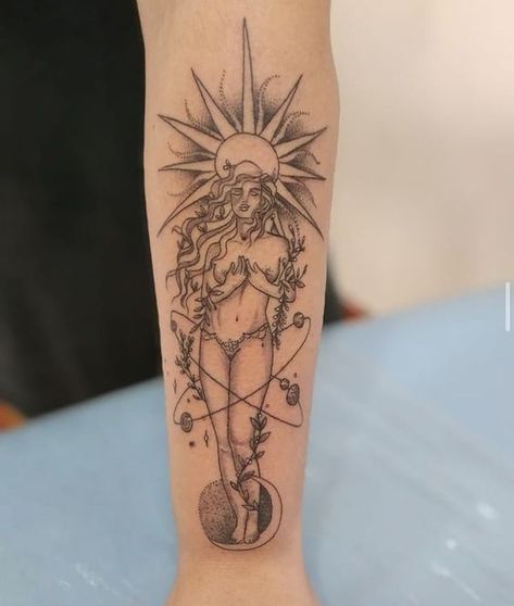 Aphrodite Tattoo. Aprodithe Goddess Tattoo, Aphrodite Tattoo Symbol, Aphrodite Tattoos, Aphrodite Goddess Tattoo, Greek Goddess Aphrodite, Tattoo Therapy, Aphrodite Tattoo, Future Aspirations, Tattoos 2023