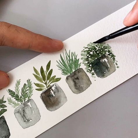 Best Pictures easy Succulent Garden Suggestions Most succulent varieties need the lions share per day with a full day’s sunlight. In extremely hot Painting Plants, Illustration Tutorial, Watercolor Plants, Instagram Tutorial, 수채화 그림, Garden Care, Watercolor Inspiration, Watercolor Pencils, Plant Art