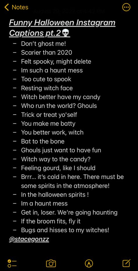 #halloween #instagram #captions #captionsforinstagram #halloweencaptions Instagram Captions Late Nights, Alternative Instagram Captions, Spooky Szn Captions, Scream Instagram Captions, Ghost Face Captions, Halloween Bio Ideas, Scary Halloween Captions, Wednesday Addams Caption, Halloween Hashtags For Instagram