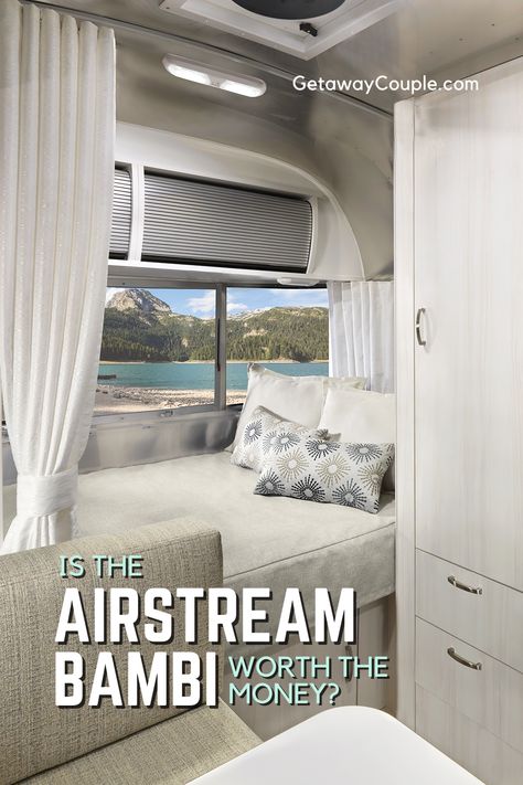 Have you heard of the Airstream Bambi? These classic tiny campers may surprise you with their innovative design and open feel, and price tag. Is an Airstream Bambi Worth the Money? Bambi Airstream Interior, Airstream Bambi 20fb, Tiny Campers, Airstream Bambi, Large Floor Plans, Small Floor Plans, Airstream Interior, Tiny Camper, Small Trailer