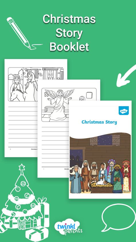 Looking for an educational Chistmas activity? This is a lovely six-page booklet for children to write their own version of the Christmas story and colour in the pictures. Perfect for celebrating and understanding the Nativity story at home. #ChristmasActivityBooklet #ChristmasStory Nativity Story, Christmas Activity Book, The Christmas Story, Story Sequencing, The Nativity Story, Christmas Activity, The Nativity, Christmas Story, The Perfect Christmas