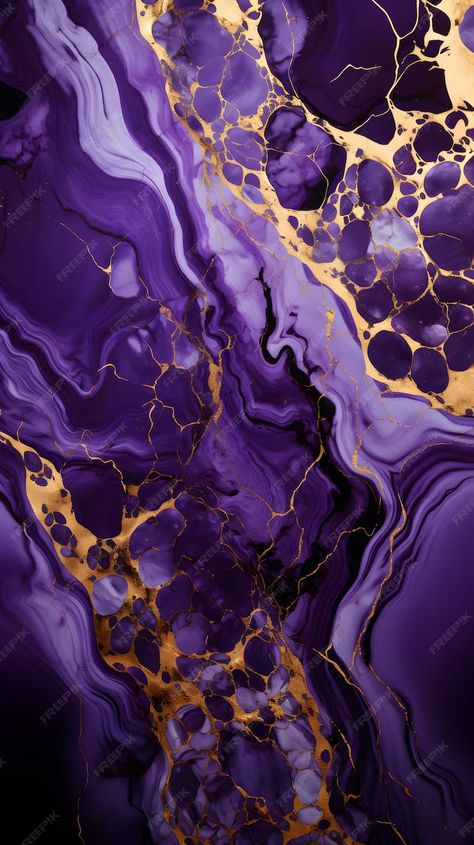 Premium AI Image | abstract marble background ai wallpaper Dark Purple Marble Wallpaper, Gold Wallpaper Ipad, Purple Gold Aesthetic, Marble Wallpaper Hd, Laptop Art, Purple And Gold Wallpaper, Marble Wallpapers, Marble Purple, Purple Aesthetic Background