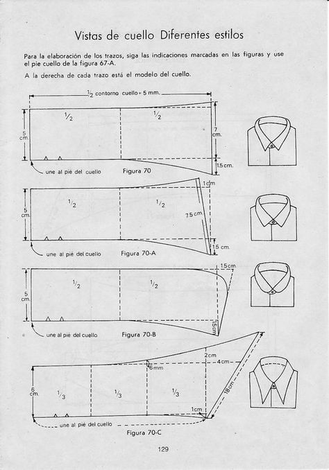 Pola Blus, Mens Shirt Pattern, Detail Couture, Shirt Collar Pattern, Kemeja Lelaki, Sewing Collars, Sewing Blouses, Sewing Shirts, Shirt Sewing Pattern