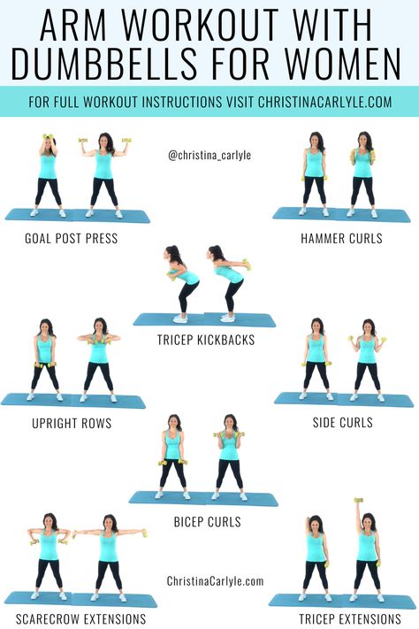 Women’s Arm Workout With Weights, Dumbbell Exercises For Women At Home, Weight Exercises For Arms For Women, Dumbbells Arm Workout, Quick Dumbbell Workout At Home, 15 Minute Dumbbell Arm Workout, Arm Workouts Kettlebell, 15 Min Arm Workout Weights, Arm And Ab Workout Women