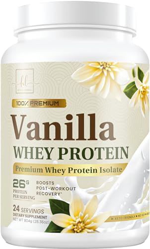 Hello Lovely! Whey Protein Powder, Vanilla Flavored Whey Isolate with 26g Protein for Fitness - Gluten Free, Fast Absorbing, Easy Digesting for Women & Men 24 Servings Protein Powder Vanilla, Post Workout Protein, Whey Isolate, Whey Protein Powder, Whey Protein Isolate, Hello Lovely, Diet Supplements, Amazon Products, Muscle Growth