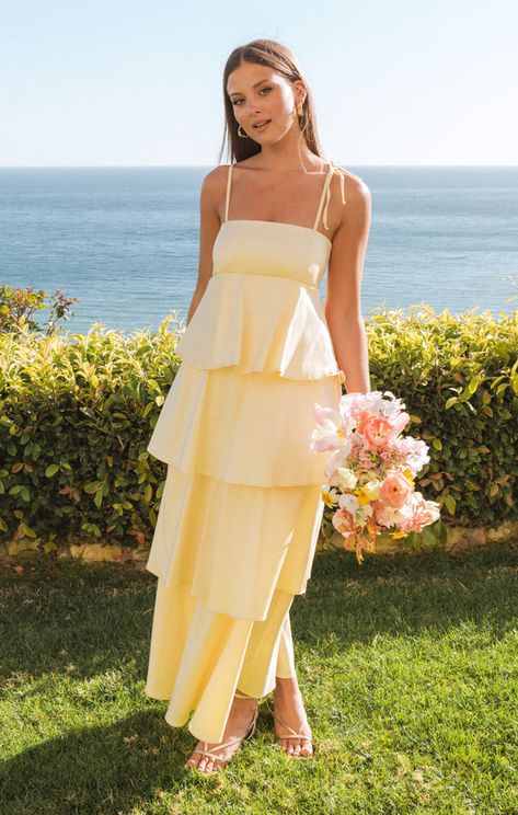 Search: 14 results found for "pale yellow" – Show Me Your Mumu Formal Wedding Guest Attire, Meet Cute, How Many Bridesmaids, Skirt Outfits Summer, Crocs Fashion, Bridal Party Gowns, Formal Wedding Guests, Floral Bridesmaid Dresses, Yellow Bridesmaid Dresses