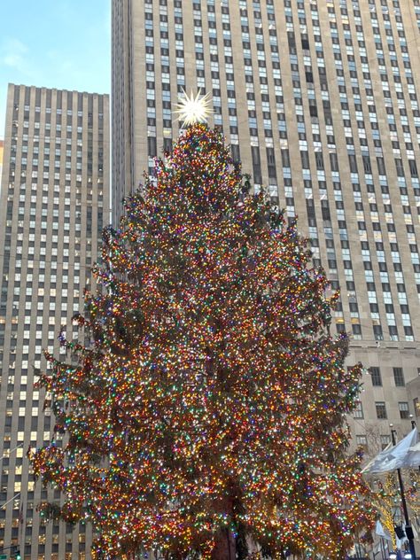 Christmas In Nyc, Rockefeller Center Christmas Tree, Rockefeller Center Christmas, Coquette Christmas, Rockefeller Center, Christmas Aesthetic, Christmas Wallpaper, Mood Boards, Good Vibes