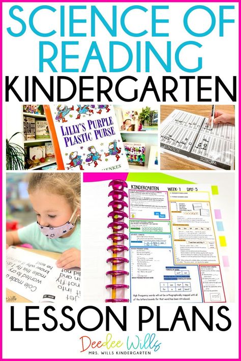 Reading Intervention Lesson Plans, Science Of Reading Lesson Plan, The Science Of Reading Kindergarten, Phonics Lesson Plans Kindergarten, Kindergarten Intervention Activities, Science Of Reading Kindergarten Centers, Kindergarten Lesson Plans Examples, Science Of Reading Kindergarten, Phonemic Awareness Lesson Plans