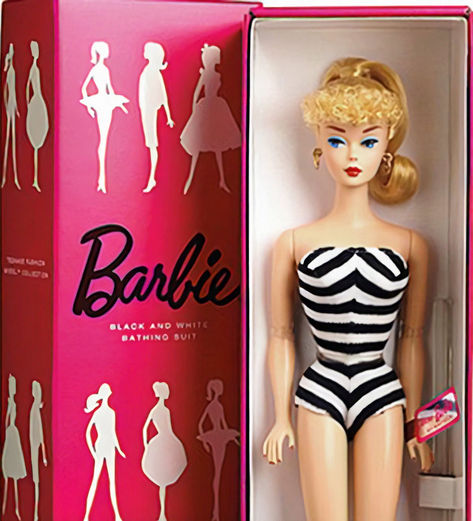 BARBIE DEBUTS - ANNIVERSARY 9 March 1959. The popular girls’ doll, created by Ruth Handler for Mattel from a German toy, debuted at the International American Toy Fair in New York City. A brunette at first, Barbie was named for Handler’s daughter and her full name is Barbara Millicent Roberts. More than 1 billion dolls have been sold with an estimated sale every three seconds around the world today. Ruth Handler Barbie, Ruth Handler, First Barbie, Popular Girls, German Toys, Girls Doll, 1 Billion, Today In History, Genealogy