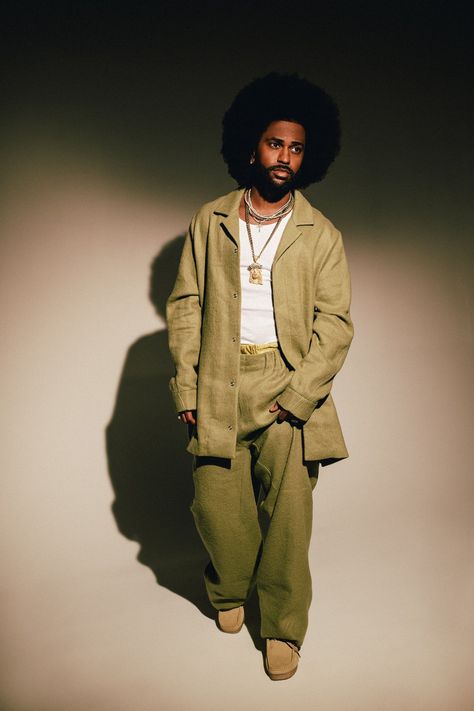 Big Sean Style, Early 70s Aesthetic, Black Man Fashion Aesthetic, Neo Soul Outfits Men, 70s Black Fashion Men, Disco Outfit Men 70s Fashion, Afro Punk Fashion Men, Big Sean Outfits, Jazz Outfits Style Men