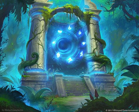 Portal Art, الفن الرقمي, Fantasy Setting, Fantasy Places, Fantasy Art Landscapes, Fantasy Concept Art, Arte Fantasy, 판타지 아트, Stargate