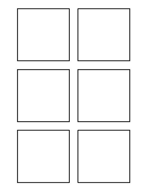 3 inch square pattern. Use the printable outline for crafts, creating stencils, scrapbooking, and more. Free PDF template to download and print at http://patternuniverse.com/download/3-inch-square-pattern/ Square Template Free Printable, Printable Art Templates, Pantry Labels Printable, Printable Outline, Coloring Crafts, Comic Template, Square Template, Square Printables, Printable Shapes