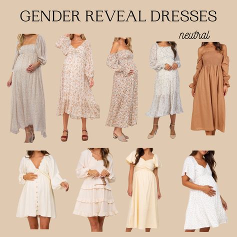 Gender Reveal Casual Outfit, Gender Reveal Mom Outfit, Fall Gender Reveal Outfit For Mom, Gender Reveal Guest Outfit, Gender Reveal Dress Ideas, Gender Reveal Outfits For Mom, Cute Gender Reveal Outfits, Gender Reveal Party Outfit, Gender Reveal Dresses For Mom