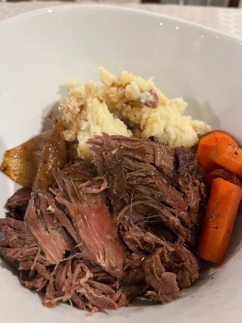 Elk Chuck Roast Recipe, Chuck Roast In The Oven, Crab And Corn Bisque, Elk Meat Recipes, Elk Steak, Elk Recipes, Crockpot Roast Recipes, Cozy Recipes, Roast In The Oven