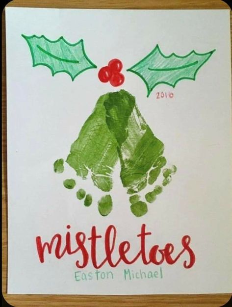 Christmas Tree Feet Print Crafts, Baby Feet And Hand Print Ideas Christmas, Christmas Kids Footprint Crafts, Toddler Hand And Foot Print Christmas Crafts, Christmas Cards Baby Footprint, Babies First Christmas Craft, Baby First Thanksgiving Crafts, Newborn Holiday Crafts, Toddler Footprint Art Christmas