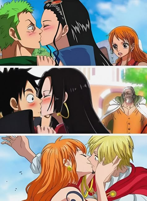 Sanji X Hancock, Nami And Sanji Fan Art, Zoro And Robin Wallpaper, One Piece Luffy X Hancock, Luffy X Uta Kiss, One Piece Luffy X Nami Kiss, Nami Robin Wallpapers, One Piece Luffy X Boa Hancock, Nami E Robin