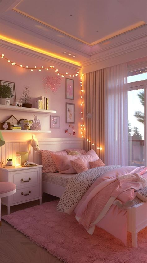 Girls Room Ideas Teen, Teen Girl Room Ideas Aesthetic, Older Girls Bedroom Ideas, Girls Bedroom Storage Ideas, Unique Teen Bedrooms, Pre Teen Girls Room, Aesthetic Girl Bedroom, Dorm Room Ideas Pink, Aria Bedroom