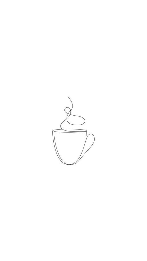 Coffee Line Tattoo, Fineline Coffee Tattoo, Fineline Teacup Tattoo, Dainty Coffee Tattoo, Coffee Tattoo Ideas Minimalist, Simple Coffee Tattoo, Tiny Coffee Tattoo, Iced Coffee Tattoo Minimalist, Small Coffee Tattoo