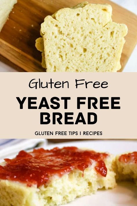 No Fail Gluten Free Bread, Gluten Free Yeast Free Bread Machine Recipes, Gf Breakfast Bread, 3 Ingredient Gluten Free Bread, Gluten Free Easy Bread, Gf Yeast Free Bread, Gluten Free Yeast Free Bread Recipes, Gf Quick Bread Recipes, Gluten And Yeast Free Bread