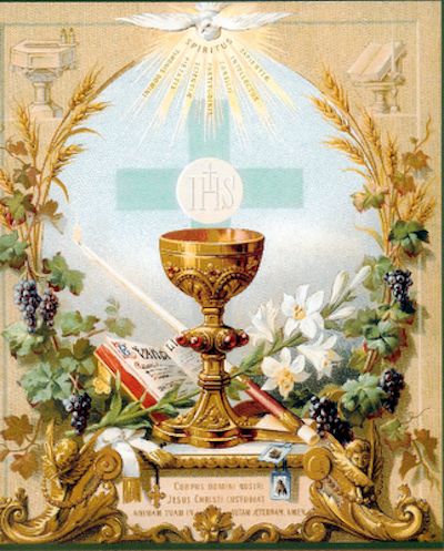 Feast Of Corpus Christi, Eucharistic Adoration, Vintage Holy Cards, Religious Pictures, Art Sacre, Jesus Christ Images, Religious Images, Jesus Christus, Eucharist