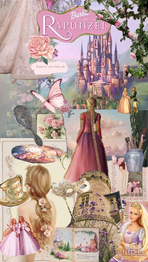 rapunzel 👸🏼♡︎ #rapunzel #rapunzelaesthetic #princess #barbie Barbie Nutcracker, Barbie Rapunzel, Gods Princess, Anna Disney, Barbie Drawing, Mermaid Wallpapers, Nostalgia Aesthetic, Princess Wallpaper, Barbie Theme