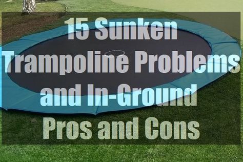 Small In Ground Trampoline, Sunken Trampoline Small Garden, Underground Trampoline Ideas, Below Ground Trampoline, In The Ground Trampoline Diy, Backyard In Ground Trampoline, In The Ground Trampoline, In Ground Trampoline With Net, In Ground Trampoline Ideas