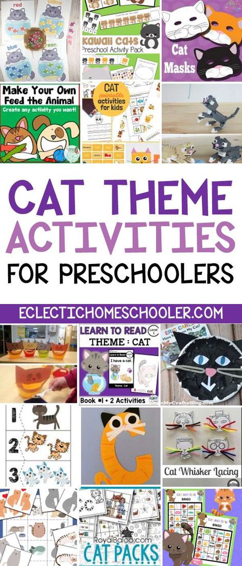 Cats Preschool Activities, Cat Activities For Kids, Cat Games For Kids, Preschool Pets, Cat Activities, April Preschool, Zoo Phonics, Nanny Life, C Is For Cat