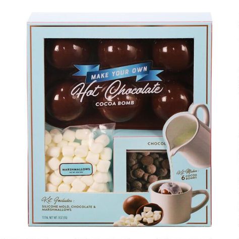 Make Your Own Hot Chocolate, Diy Hot Cocoa, Diy Hot Chocolate, Hot Chocolate Cocoa, Gelato Shop, Silicone Chocolate Molds, Salted Caramel Chocolate, Hot Coco, Chocolate Marshmallows