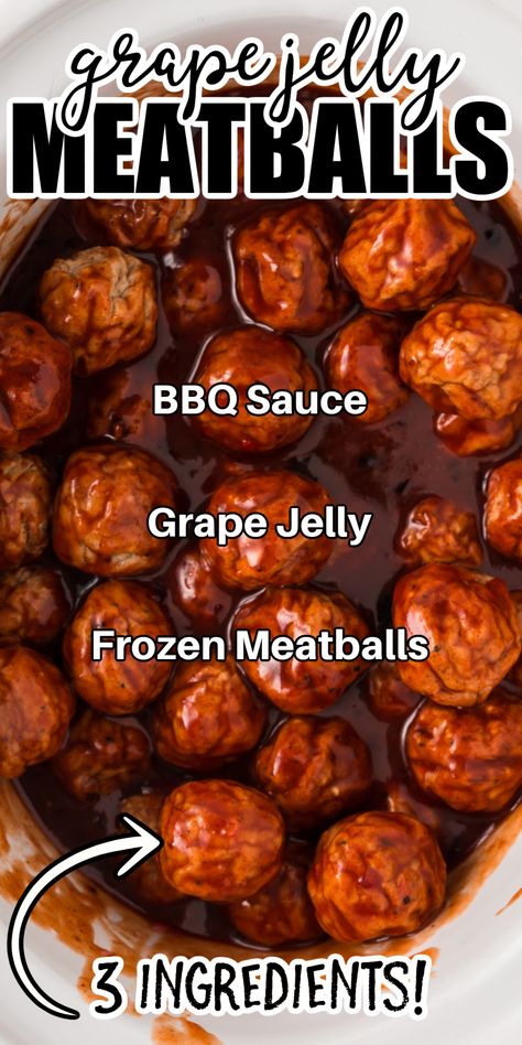 meatballs in a crockpot Best Crock Pot Meatballs Appetizers, Meatball Recipes Bbq Grape Jelly, Frozen Meatballs With Grape Jelly, Easy Barbecue Meatballs, Bbq Grape Jelly Meatballs Crock Pot, Sweet Meatballs Crockpot Grape Jelly, Meatballs With Grape Jelly Crockpot, Grape Jelly Barbecue Sauce Meatballs, Gluten Free Sauce For Meatballs