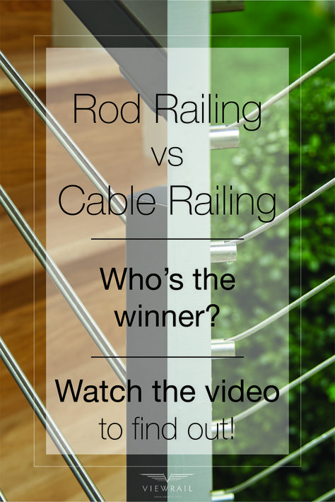 In this video we review the advantages of rod railing as compared to cable railing. They are a durable, low maintenance, easy-to-install alternative to more traditional railing solutions. Follow the pin to learn more!  #DIY #maintenance #design #HomeRenovation #Renovation #StairSupplies #Viewrail #CableRailing #modernrailing #staircaserailingideas #stairrailing #railing #staircaseremodel #railingsforstairs #railingforstairsoutdoors #railingideas #rodrailing Easy Deck Railing Ideas, Deck Railing Ideas Cheap, Conduit Railing, Traditional Railing, Diy Cable Railing, Cable Railing Diy, Rod Railing, Deck Railing Diy, Cable Stair Railing