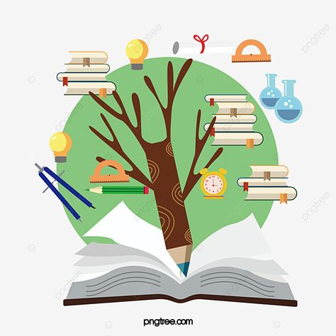 Information Illustration, Education Drawing, Cover Page For Project, Education Cartoon, Graphic Deisgn, Illustration Tree, غلاف الكتاب, Math Crafts, Right To Education