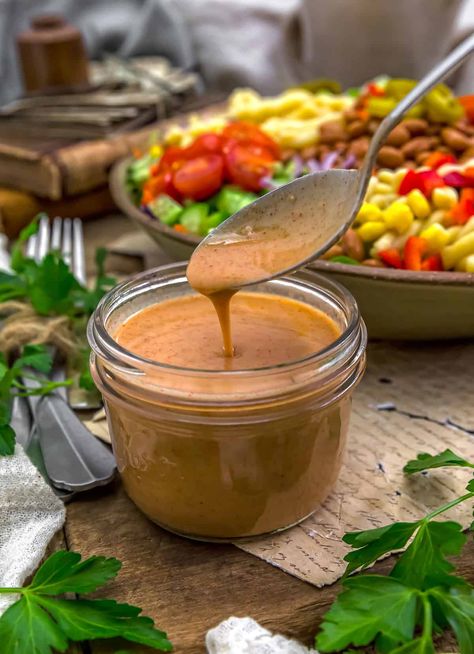 Plant Based Foods List, Hummus Dressing, Vegan Salad Dressing Recipes, Creamy Balsamic Dressing, Monkey And Me Kitchen Adventures, Monkey And Me, Vegan Salad Dressing, Vegan Dressing, Vegan Salads