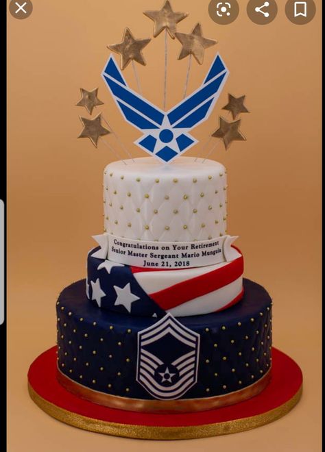 Air Force Grooms Cake, Army Colonel Promotion Cake, Air Force Retirement Decorations, Usaf Retirement Cake, Airforce Retirement Cake Ideas, Airforce Cake Ideas, Air Force Promotion Party Ideas, Air Force Retirement Cake Ideas, Air Force Promotion Cake