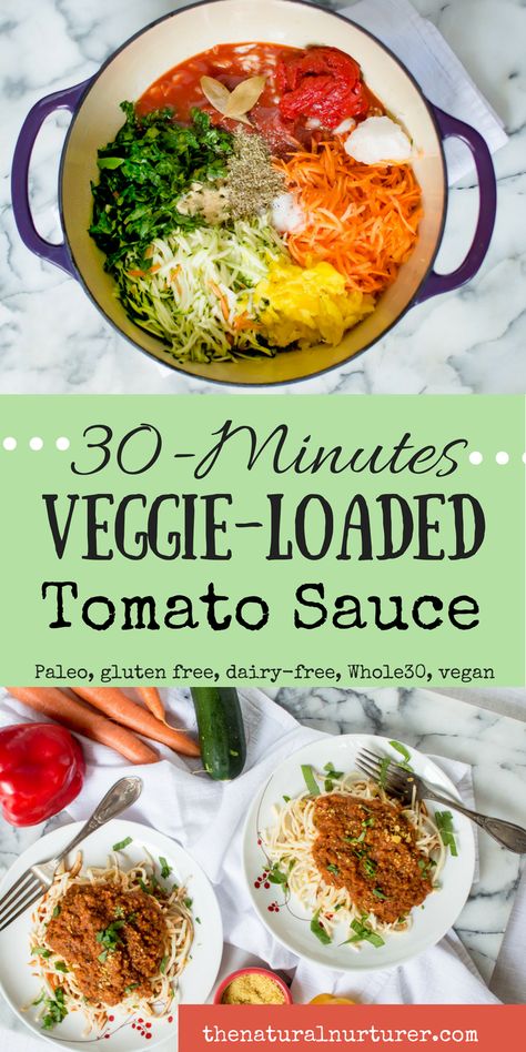 Veggie Loaded Spaghetti Sauce, Hiding Vegetables In Kids Food, Healthy Kid Lunch Ideas, Veggie Loaded Meals, Veggie Forward Meals, Veggie Loaded Dinner, Veggie Tomato Sauce, Healthy Kid Recipes, Natural Nurturer