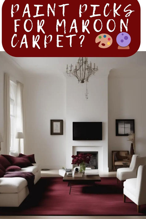 Looking To Freshen Up Walls Against A Maroon Carpet? Discover The Perfect Paint Colors That Will Make Your Room Pop. 🌈✨ Click To Reveal A Palette That Elevates Your Space! #MaroonCarpet #PaintColors #HomeDecor #RoomMakeover #ColorSchemes #InteriorDesign #WallDecor #HomeStyling #DecorTips #LivingSpace #ElegantInteriors #DesignInspiration #HouseGoals #PaintingGuide #CozyHome Red Carpet Room Ideas, Maroon Room Ideas, Maroon Carpet, Maroon Room, Color Palette Interior Design, Mahogany Flooring, Drawing Room Design, Red Furniture, Dark Carpet