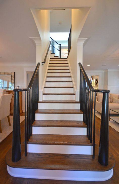 Colonial Stairs, Colonial Staircase, Traditional Staircase, Dc Metro, Architects, Stairs, Black, Home Decor, Design