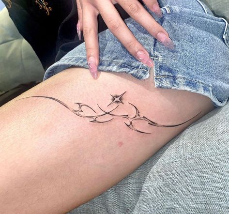 Leg Tattoo Ideas Women, Tattoo Ideas Male Leg, Leg Tattoos Female, Leg Tattoo Drawings, Women Leg Tattoo Ideas, Male Leg Tattoos, Men Leg Tattoo Ideas, Cyberciligism Tattoo, Waist Tattoos