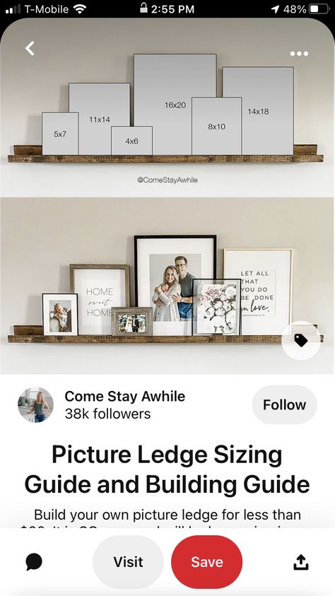 Shelves About Couch, Pictures Shelf Ideas, Above Bed Picture Ledge, Floating Shelves With Pictures Living Room, How To Decorate Shelf Above Couch, Floating Picture Shelves Above Couch, Above Tv Photo Display, Floating Shelf Pictures, Open Shelf Above Couch