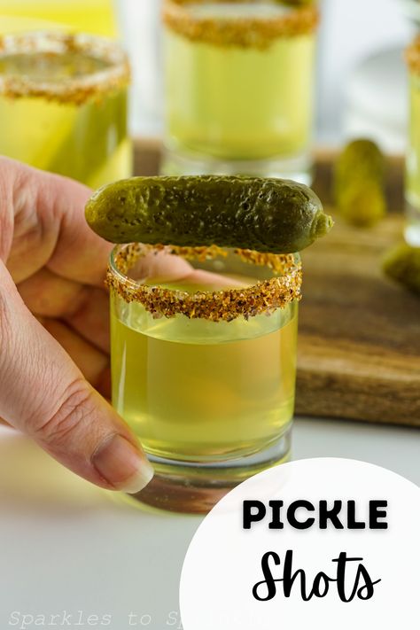 Calling all shot lovers and pickle fans alike! Get ready to have your taste buds tantalized by one of the craziest and most unique adult beverages to hit the scene – pickle shots. Combining the tartness of pickles, the saltiness of the brine, and an unworldly kick of vodka, you won’t believe how amazing and flavorful these shots are. Plus, they’re incredibly easy to make. Pickle Shots Recipe, Pickle Shots, Pickle Shot, Test Tube Shots, Dill Pickle Juice, Pickle Vodka, Strawberry Simple Syrup, Bachelorette Drink, Best Pickles