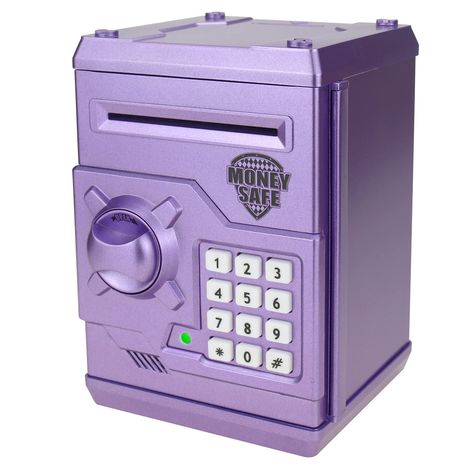 Safe For Money, Bank For Kids, Bank Safe, Money Saving Box, Bank Money, Play Money & Banking, Money Safe, Teen Money, Savings Box