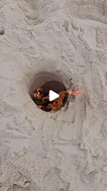 Dakota Fire Hole, Beach Campfire, Dakota Fire, Sand At The Beach, Beach Fire, Camping Outdoors, Beach Camping, Beach Sand, The Sand