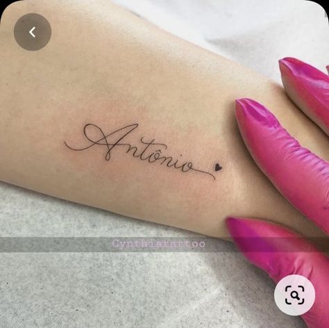 Elegant Name Tattoos, Small Cursive Name Tattoo, Husband Name Tattoos, Name Tattoos For Girls, Couple Name Tattoos, Boyfriend Name Tattoos, Small Name Tattoo, Name Tattoo On Hand, Name Tattoos On Arm