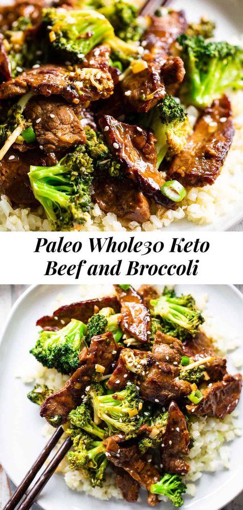 Whole30 Beef And Broccoli, Paleo Beef And Broccoli Stir Fry, Paleo Broccoli Beef, Whole 30 Meat Recipes, Flank Steak Whole 30 Recipes, Gluten Free Beef Stir Fry Recipes, Keto Steak And Broccoli Stir Fry, Whole30 Stir Fry, Paleo Beef Stir Fry