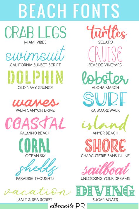 Beach Fonts for Commercial Use Ocean Font Lettering, Beachy Fonts Free, Best Fonts For Signs, Beach Fonts Free, Beach Font Canva, Summer Canva Fonts, Beachy Canva Fonts, Cool Handwriting Styles, Beach Fonts Alphabet