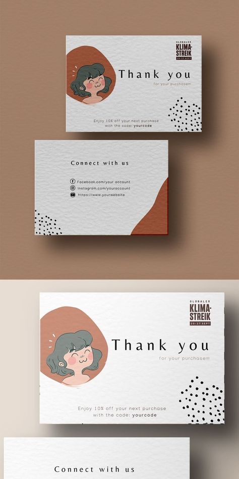 Business card design 2021, professional card design ليلو وستيتش, Visuell Identitet, Graphic Design Business Card, Name Card Design, Graphisches Design, Small Business Cards, Packaging Ideas Business, Small Business Packaging Ideas, Thank You Card Design