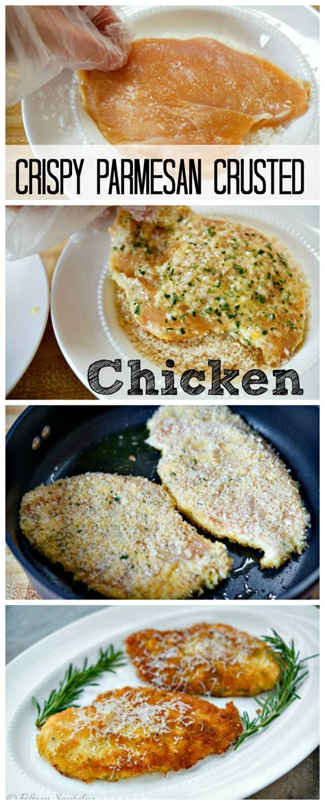 Parmesan Crusted Chicken, Chicken Tender Recipes, Parmesan Crusted, Crusted Chicken, Poultry Recipes, Turkey Recipes, Main Dish Recipes, Chicken Recipe, Chicken Dinner