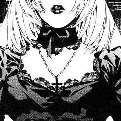 Misa Layout, Misa Amane Aesthetic, Misa Amane Icon, Misa Amane, Gothic Anime, Anime Monochrome, Anime Wall Art, Art Anime, Dark Anime