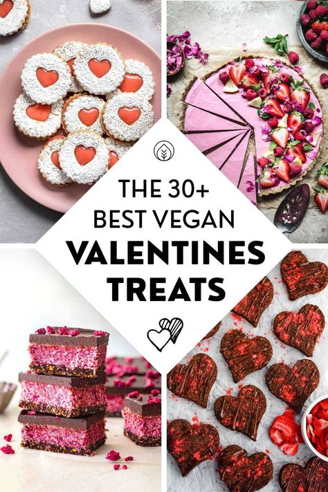 Dairy Free Valentines Dessert, Dairy Free Valentines Treats, Vegan Valentines Day Desserts, Vegan Valentines Day, Gluten Free Valentines, Valentine's Day Treats, Healthy Valentines, Valentines Baking, Vegan Holiday Recipes