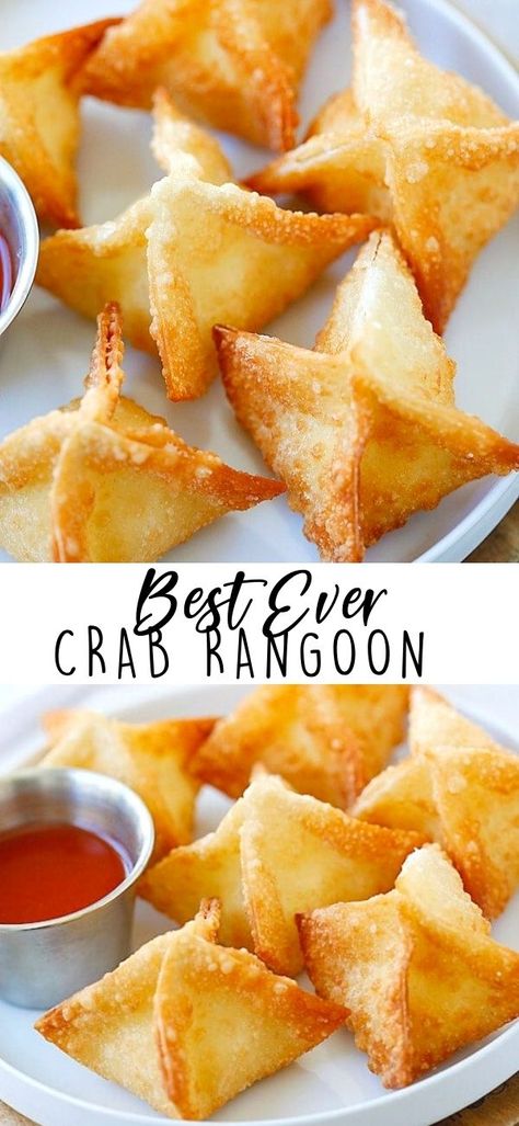 Wonton Wrapper Recipes Appetizers, Decadent Dinner, Malaysia Recipes, Wonton Wrapper Recipes, Crab Rangoons, Crab Rangoon Recipe, Rangoon Recipe, Cream Cheese Wontons, Creamy Crab