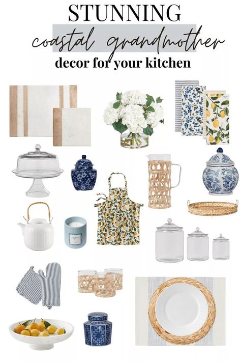 Coastal Grandmother Aesthetic Kitchen, Lake Kitchen Decor, Grandma Coastal Chic, Costal Granddaughter Kitchen, Coastal Grandmother Kitchen Aesthetic, Coastal Grandmother Style Decor, Coastal Grandma Kitchen Decor, Coastal Grandmother Aesthetic Apartment, Coastal Kitchen Table Decor